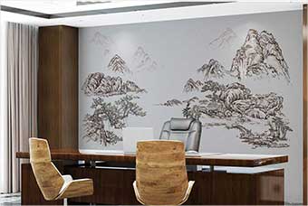 沈阳森佰汇航空纤维墙咔（山水之间）